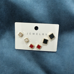 Set of 3 Mini studs – Rectangle Shape