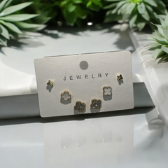 Set of 3 Mini Crystal Studs