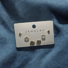 Set of 3 Mini Crystal Studs