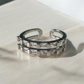 Silver Endless Heart Ring