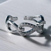 Silver Zircon Vintage Ring