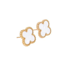 Anti Tarnish Cute Lil White Stud Earring