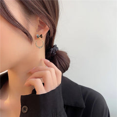 Retro Bow Drop Earrings