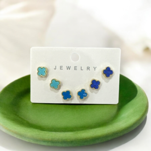 Set of 3 Mini Studs-Multicolor