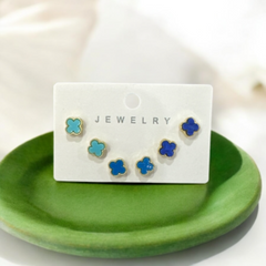 Set of 3 Mini Studs-Multicolor