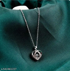 Real Moissanite Heart Pendent